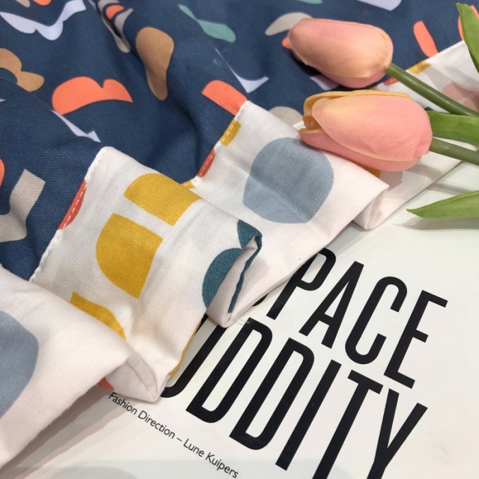 91家纺网 家纺一手货源 找家纺 润缦 2020新款纯棉全棉精梳棉夏被 趣味字母