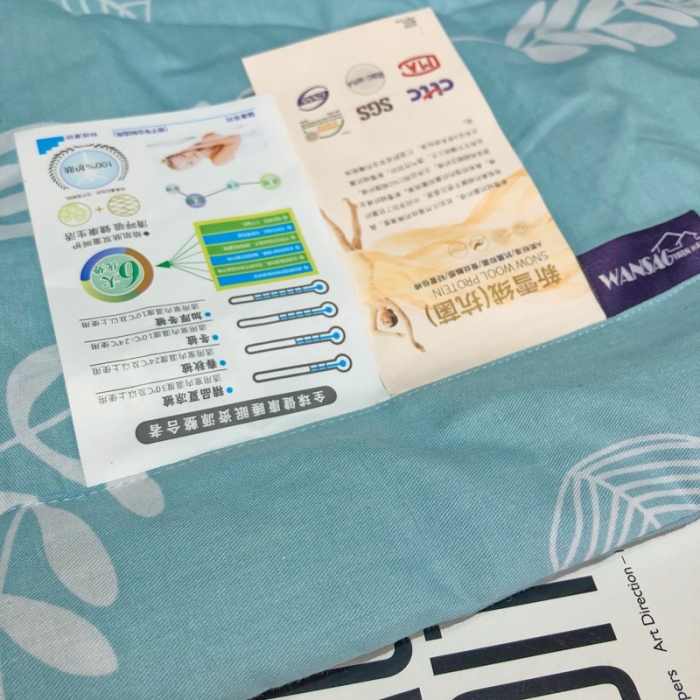 91家纺网 家纺一手货源 找家纺 润缦 2020新款纯棉全棉精梳棉夏被 夏日花朵蓝