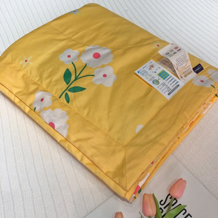 91家纺网 家纺一手货源 找家纺 润缦 2020新款纯棉全棉精梳棉夏被 小雏菊
