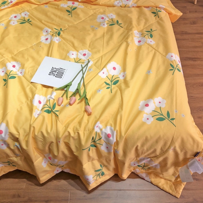 91家纺网 家纺一手货源 找家纺 润缦 2020新款纯棉全棉精梳棉夏被 小雏菊