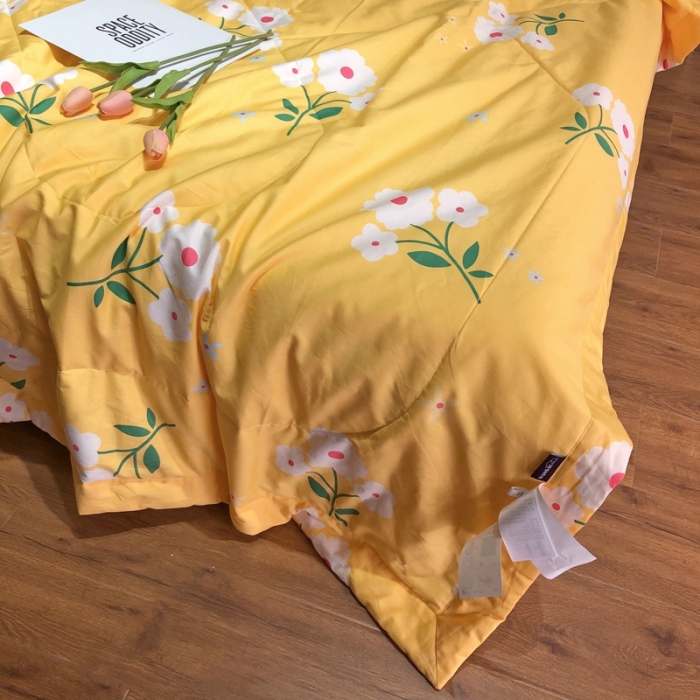 91家纺网 家纺一手货源 找家纺 润缦 2020新款纯棉全棉精梳棉夏被 小雏菊