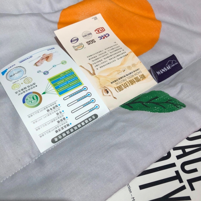 91家纺网 家纺一手货源 找家纺 润缦 2020新款纯棉全棉精梳棉夏被 小橘子灰