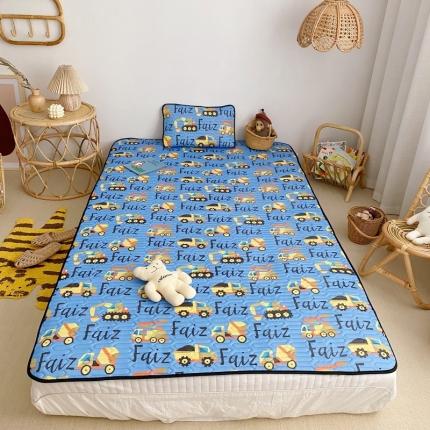 91家纺网 家纺一手货源 找家纺 鱼宝 2020新款儿童凉感乳胶席 挖机大战