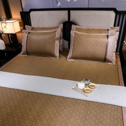 91家纺网 家纺一手货源 找家纺 夏天凉枕套藤席枕套竹枕套冰丝枕套草席枕套单人枕套凉席双面枕套