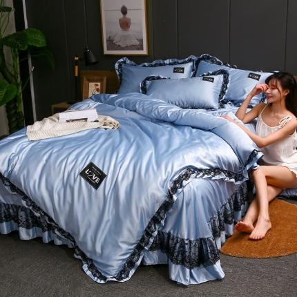 91家纺网 家纺一手货源 找家纺 （总）铠畅 2020新款水洗真丝四件套