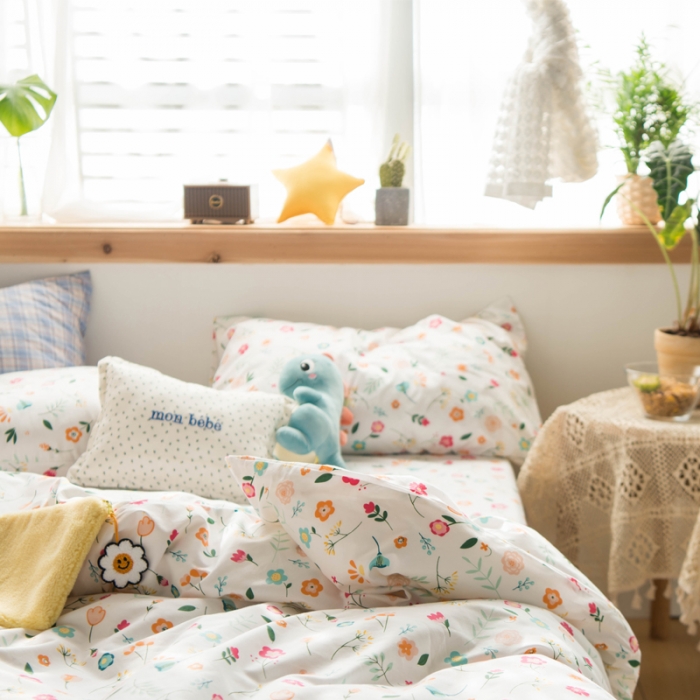 91家纺网 家纺一手货源 找家纺 淑女公社 2020新款春夏新款萝莉爱小碎花系列 美丽记