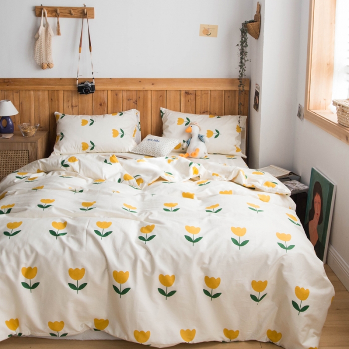 91家纺网 家纺一手货源 找家纺 淑女公社 2020新款春夏新款萝莉爱小碎花系列 郁金香