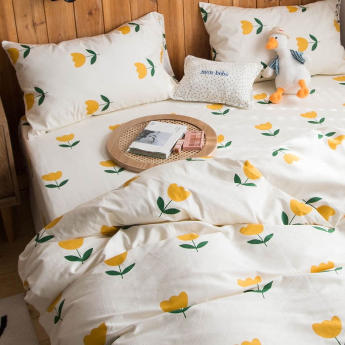 91家纺网 家纺一手货源 找家纺 淑女公社 2020新款春夏新款萝莉爱小碎花系列 郁金香