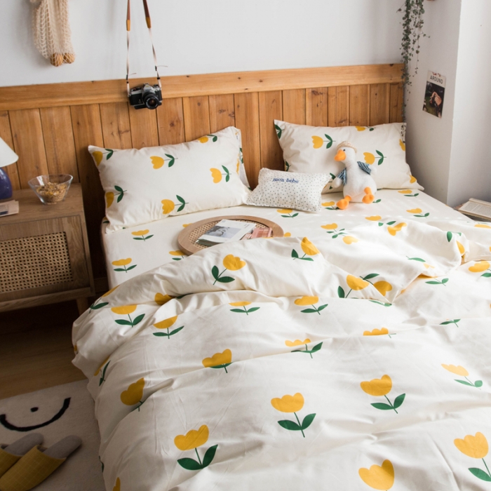 91家纺网 家纺一手货源 找家纺 淑女公社 2020新款春夏新款萝莉爱小碎花系列 郁金香