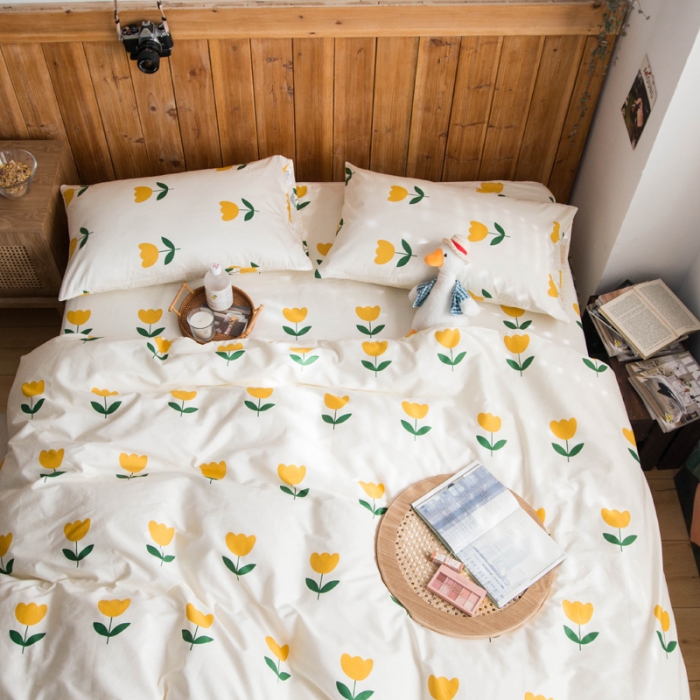 91家纺网 家纺一手货源 找家纺 淑女公社 2020新款春夏新款萝莉爱小碎花系列 郁金香