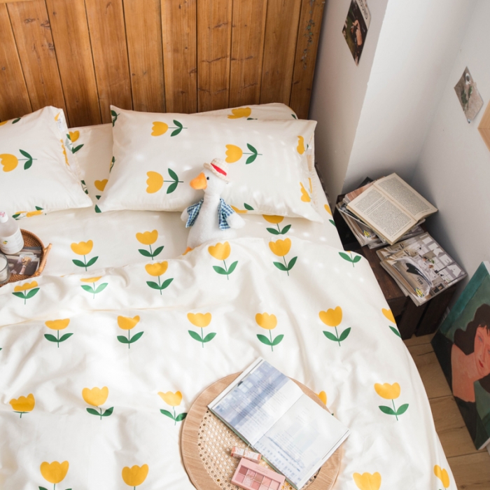 91家纺网 家纺一手货源 找家纺 淑女公社 2020新款春夏新款萝莉爱小碎花系列 郁金香