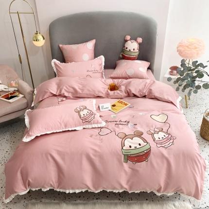 91家纺网 家纺一手货源 找家纺 （总）馨蕊家居 2021新款春夏60s长绒棉四件套