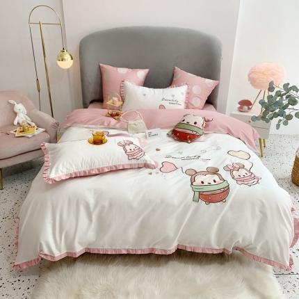 （总）馨蕊家居 2021新款春夏60s长绒棉四件套
