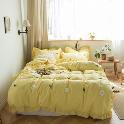 91家纺网 家纺一手货源 找家纺 (总)淑女公社 2020新款毛巾绣四件套