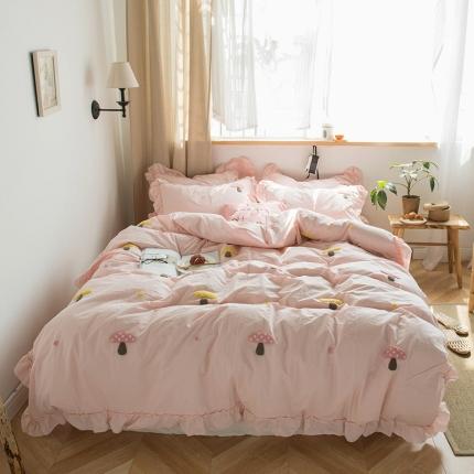 91家纺网 家纺一手货源 找家纺 (总)淑女公社 2020新款毛巾绣四件套