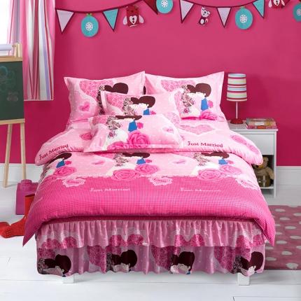 （总）梦柏 2020新款加厚磨毛四件套小版床裙款