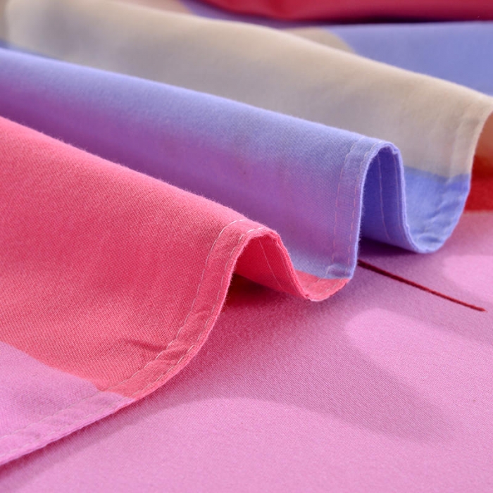 91家纺网 家纺一手货源 找家纺 梦柏 2020新款加厚磨毛四件套小版床裙款 爱的港湾-粉