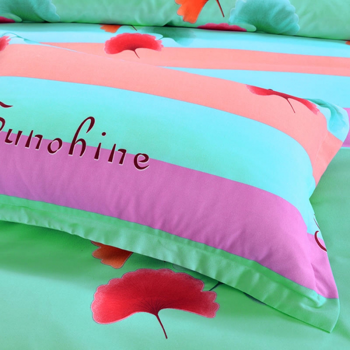 91家纺网 家纺一手货源 找家纺 梦柏 2020新款加厚磨毛四件套小版床裙款 爱的港湾-绿