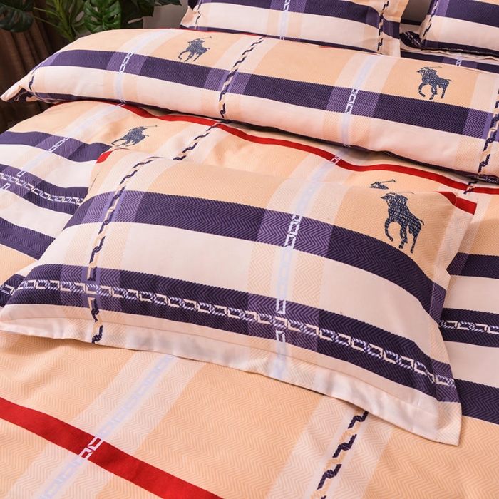 91家纺网 家纺一手货源 找家纺 梦柏 2020新款加厚磨毛四件套小版床裙款 爱仕马格