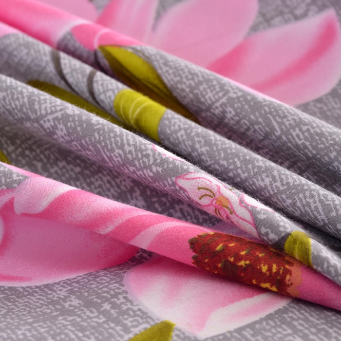 91家纺网 家纺一手货源 找家纺 梦柏 2020新款加厚磨毛四件套小版床裙款 春华秋实