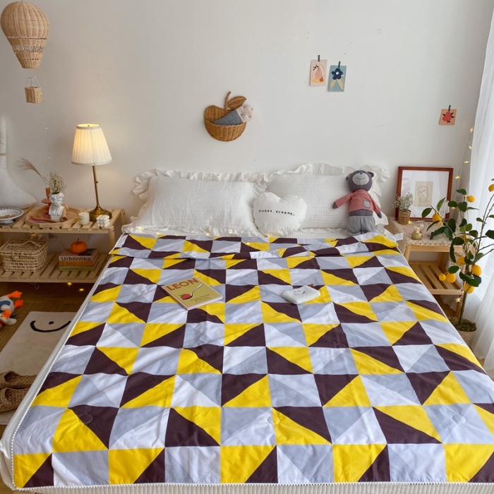 91家纺网 家纺一手货源 找家纺 窝米 2020新款春夏夏被 波士顿