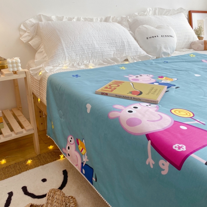 91家纺网 家纺一手货源 找家纺 窝米 2020新款春夏夏被 佩奇