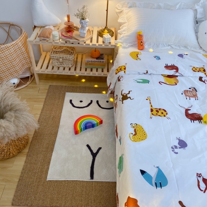 91家纺网 家纺一手货源 找家纺 窝米 2020新款春夏夏被 森林之王