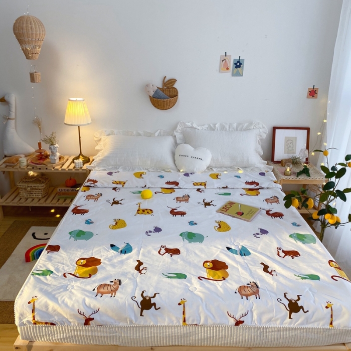 91家纺网 家纺一手货源 找家纺 窝米 2020新款春夏夏被 森林之王