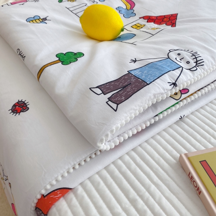 91家纺网 家纺一手货源 找家纺 窝米 2020新款春夏夏被 我的花园