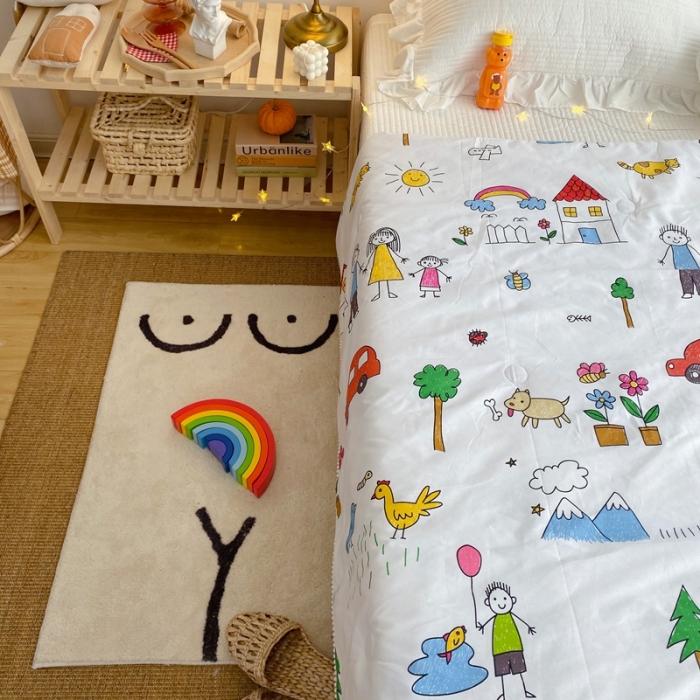 91家纺网 家纺一手货源 找家纺 窝米 2020新款春夏夏被 我的花园