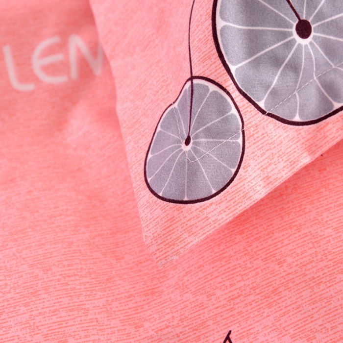 91家纺网 家纺一手货源 找家纺 梦柏 2020新款加厚磨毛四件套小版床裙款阳光甜橙