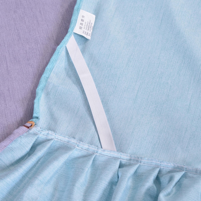 91家纺网 家纺一手货源 找家纺 梦柏 2020新款加厚磨毛四件套小版床裙款炫彩礼物