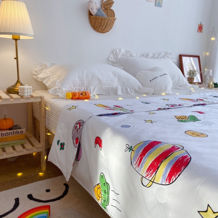 91家纺网 家纺一手货源 找家纺 窝米 2020新款春夏夏被 星际航宇