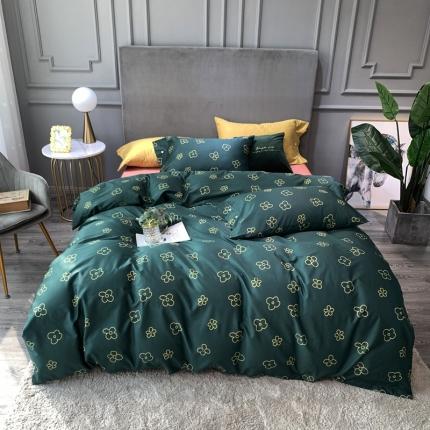 优然居 2020新款60S长绒棉活性印花四件套 小雪花