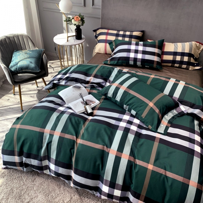 91家纺网 家纺一手货源 找家纺 优然居 2020新款60S长绒棉活性印花四件套 肖恩