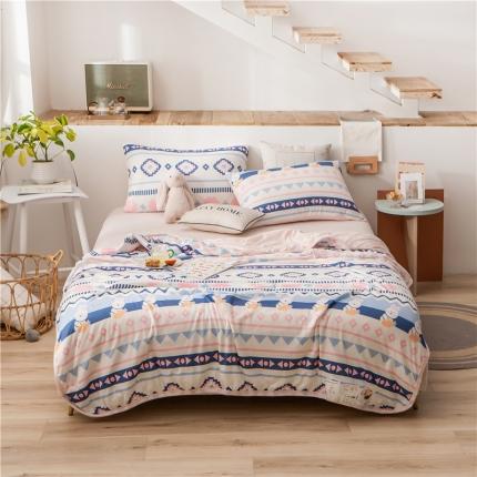 91家纺网 家纺一手货源 找家纺 （总）塔塔家居针织棉夏被套件抗菌防螨cns质检