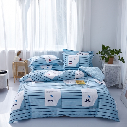 91家纺网 家纺一手货源 找家纺 星期三家纺 全棉13372优质新疆棉四件套（加老板微信有会员价）