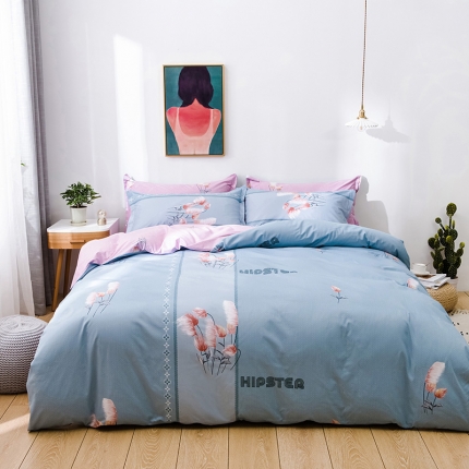 91家纺网 家纺一手货源 找家纺 星期三家纺 全棉13372优质新疆棉四件套（加老板微信有会员价）