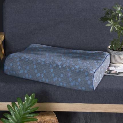 91家纺网 家纺一手货源 找家纺 一粒麦子枕芯枕头2023新款石墨烯乳胶枕~蓝40*60cm