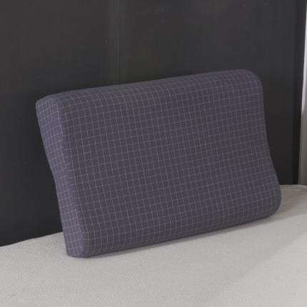 91家纺网 家纺一手货源 找家纺 一粒麦子2021新款水洗全棉方格乳胶枕只批发50只起批不零售