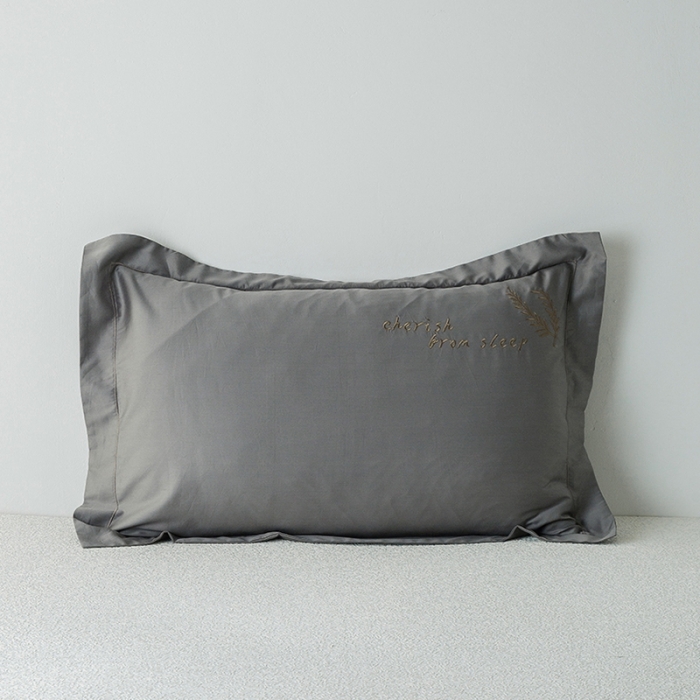 91家纺网 家纺一手货源 找家纺 澳萝拉 2020新款60支长绒棉四件套 绅士灰