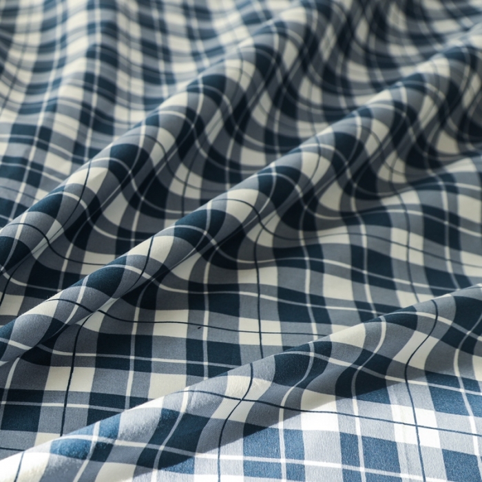 91家纺网 家纺一手货源 找家纺 澳萝拉 2020新款13372全棉滚边格子款四件套 学院格