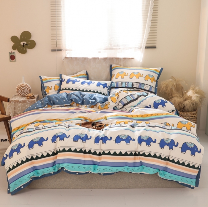 91家纺网 家纺一手货源 找家纺 （总）澳萝拉 2020新款13372全棉花边碎花款四件套