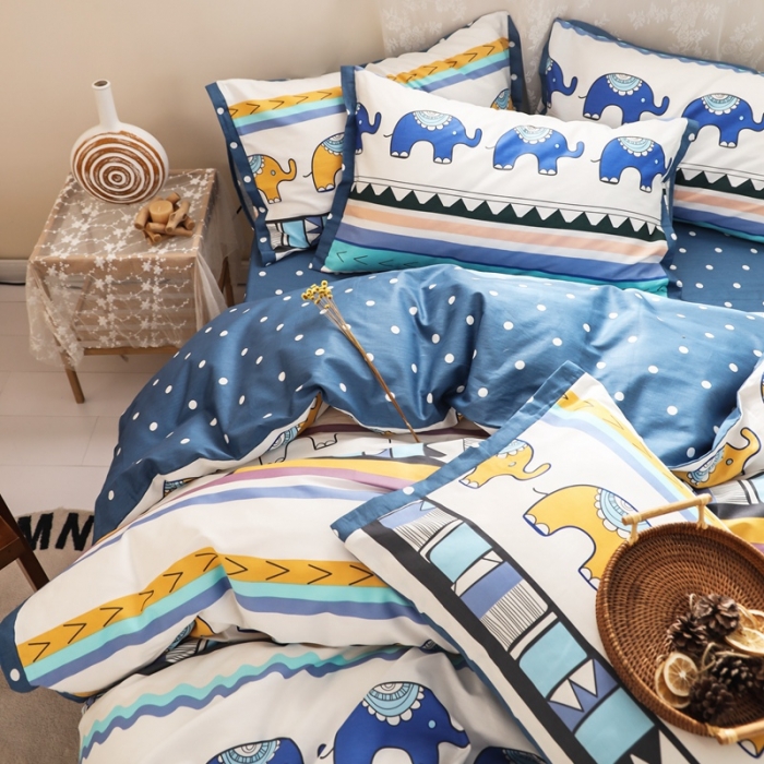 91家纺网 家纺一手货源 找家纺 （总）澳萝拉 2020新款13372全棉花边碎花款四件套