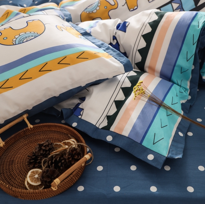 91家纺网 家纺一手货源 找家纺 （总）澳萝拉 2020新款13372全棉花边碎花款四件套