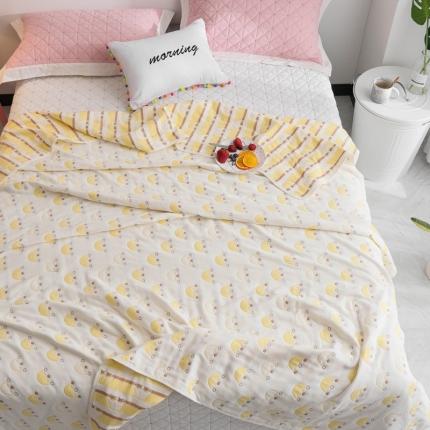 朴尔 2020新款六层纱布毛巾被 皇冠-金