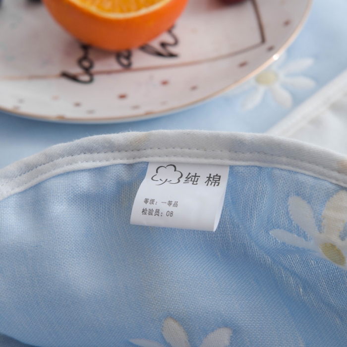 91家纺网 家纺一手货源 找家纺 朴尔 2020新款六层纱布毛巾被 小雏菊-兰