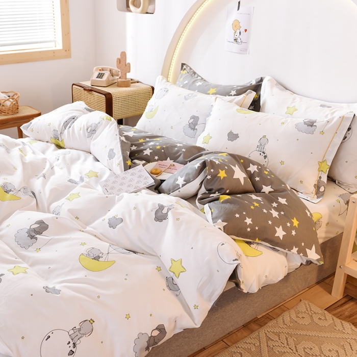 91家纺网 家纺一手货源 找家纺 甜之梦 2025新款13372全棉四件套 小美好