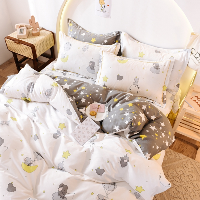 91家纺网 家纺一手货源 找家纺 甜之梦 2025新款13372全棉四件套 小美好