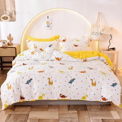 甜之梦 2025新款13372全棉四件套 恐龙宝贝